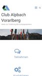 Mobile Screenshot of club-alpbach-vorarlberg.at