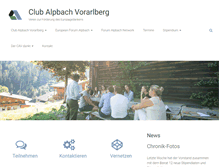 Tablet Screenshot of club-alpbach-vorarlberg.at